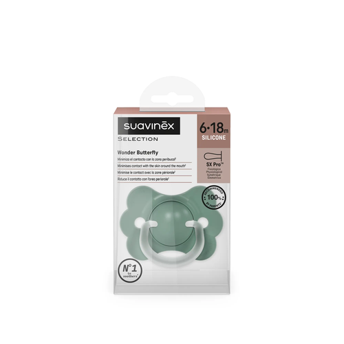 Smoczek fizjologiczny SX Pro 6-18m - zielony | Wonderland 3