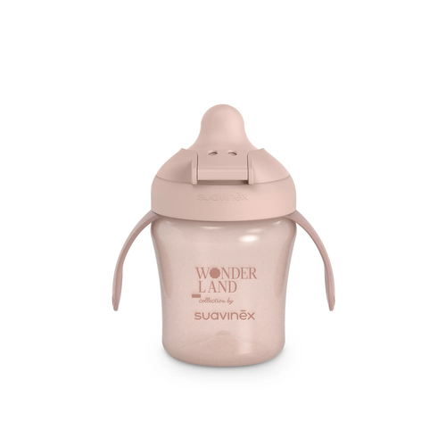 Kubek niekapek do nauki picia 200 ml - króliczek różowy | Wonderland 2