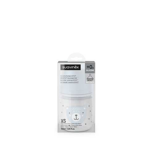 Butelka szklana SX Pro 120 ml, przepływ ultra wolny XS – niebieska | Wild & Free 3