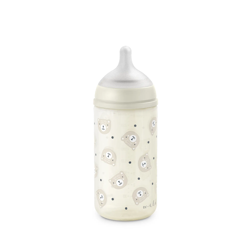 Butelka szklana SX Pro 240 ml, przepływ wolny S – beżowa | Wild & Free 2