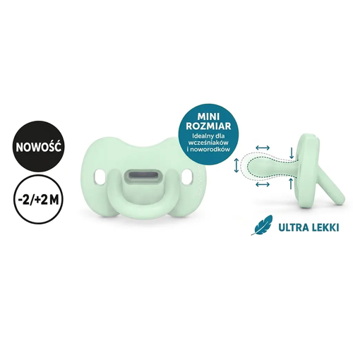 Smoczek fizjologiczny SX Pro MINI (-2/+2 m) – zielony | Colour Essence 3