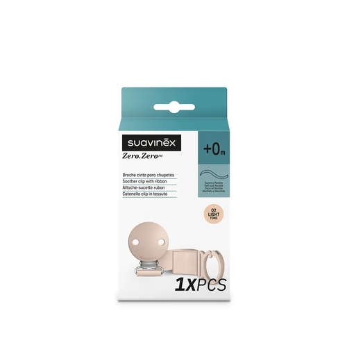 Klips do smoczka z tasiemką - light | ZERO ZERO 3