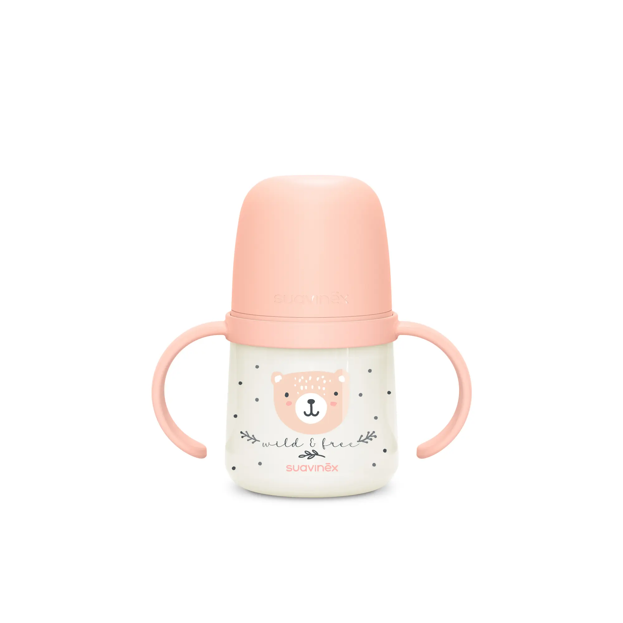 Pierwszy kubek z&nbsp;silikonowym ustnikiem 150 ml &ndash; świecący r&oacute;żowy / Wild & Free