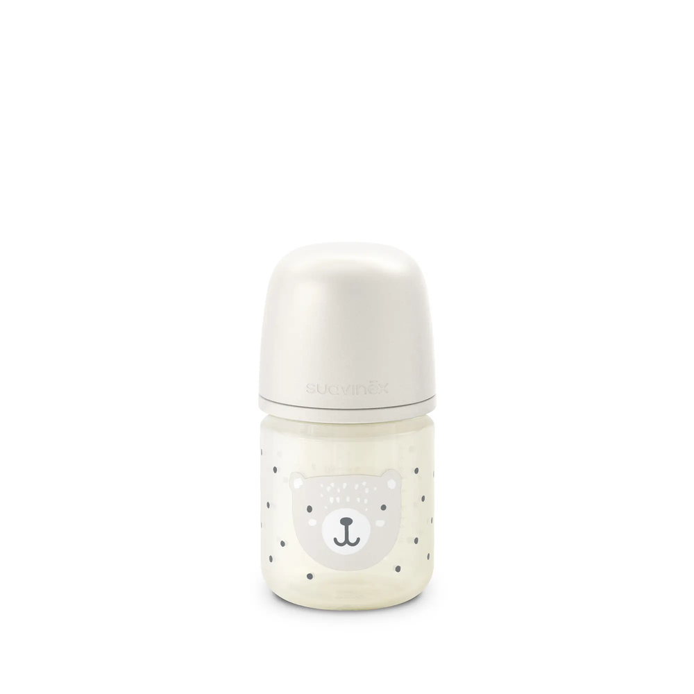 Butelka szklana SX Pro 120 ml, przepływ ultra wolny XS – beżowa | Wild & Free 1