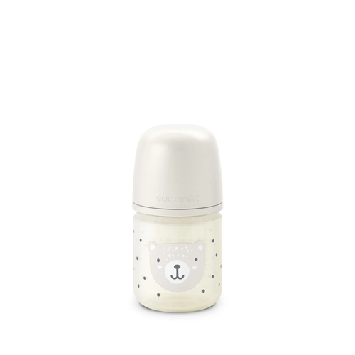 Butelka szklana SX Pro 120 ml, przepływ ultra wolny XS – beżowa | Wild & Free 1