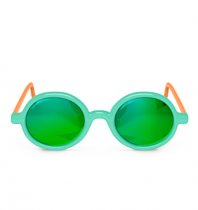 Okulary przeciwsłoneczne 12-24m okrągłe zielone