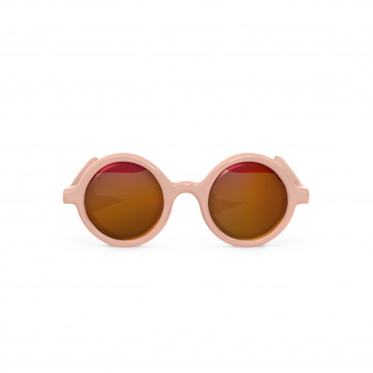 Okulary przeciwsłoneczne 0-12m okrągłe różowe