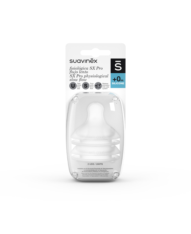 Smoczki do butelek SX Pro o wolnym przepływie +0m