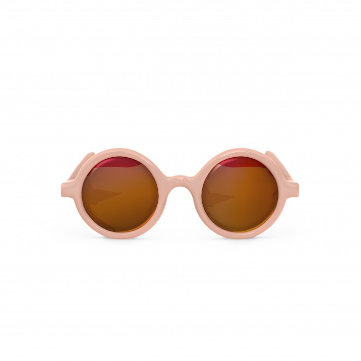 Okulary przeciwsłoneczne 0-12m okrągłe różowe