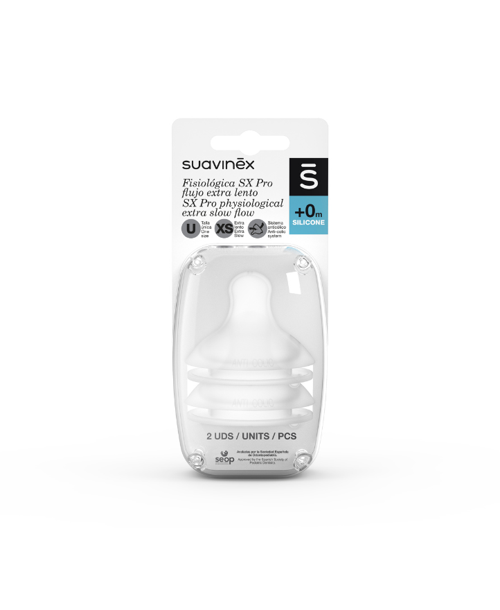 Smoczki do butelek SX Pro o ultra wolnym przepływie +0m